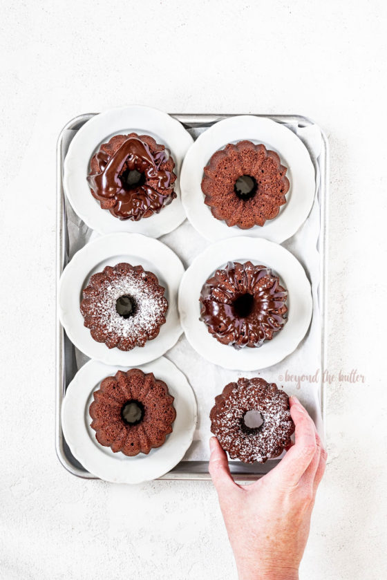 Mini Bundt Chocolate Pound Cakes | All Images © Beyond the Butter, LLC