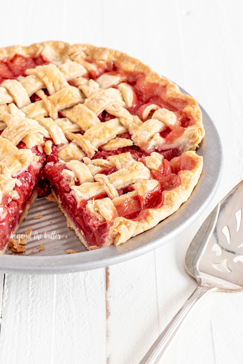 Strawberry Rhubarb Pie Recipe | All Images © Beyond the Butter, LLC