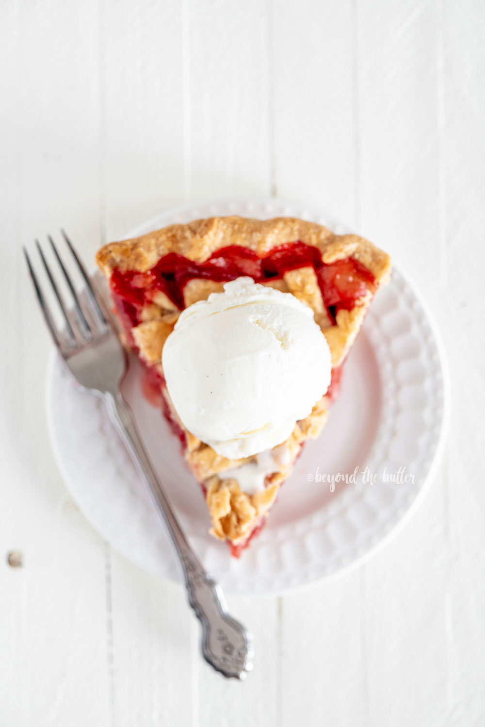 Strawberry Rhubarb Pie Filling Recipe | All Images © Beyond the Butter, LLC
