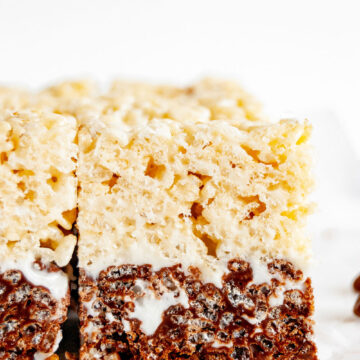 Chocolate-Vanilla Layered Rice Krispie Treats | All Images © Beyond the Butter, LLC