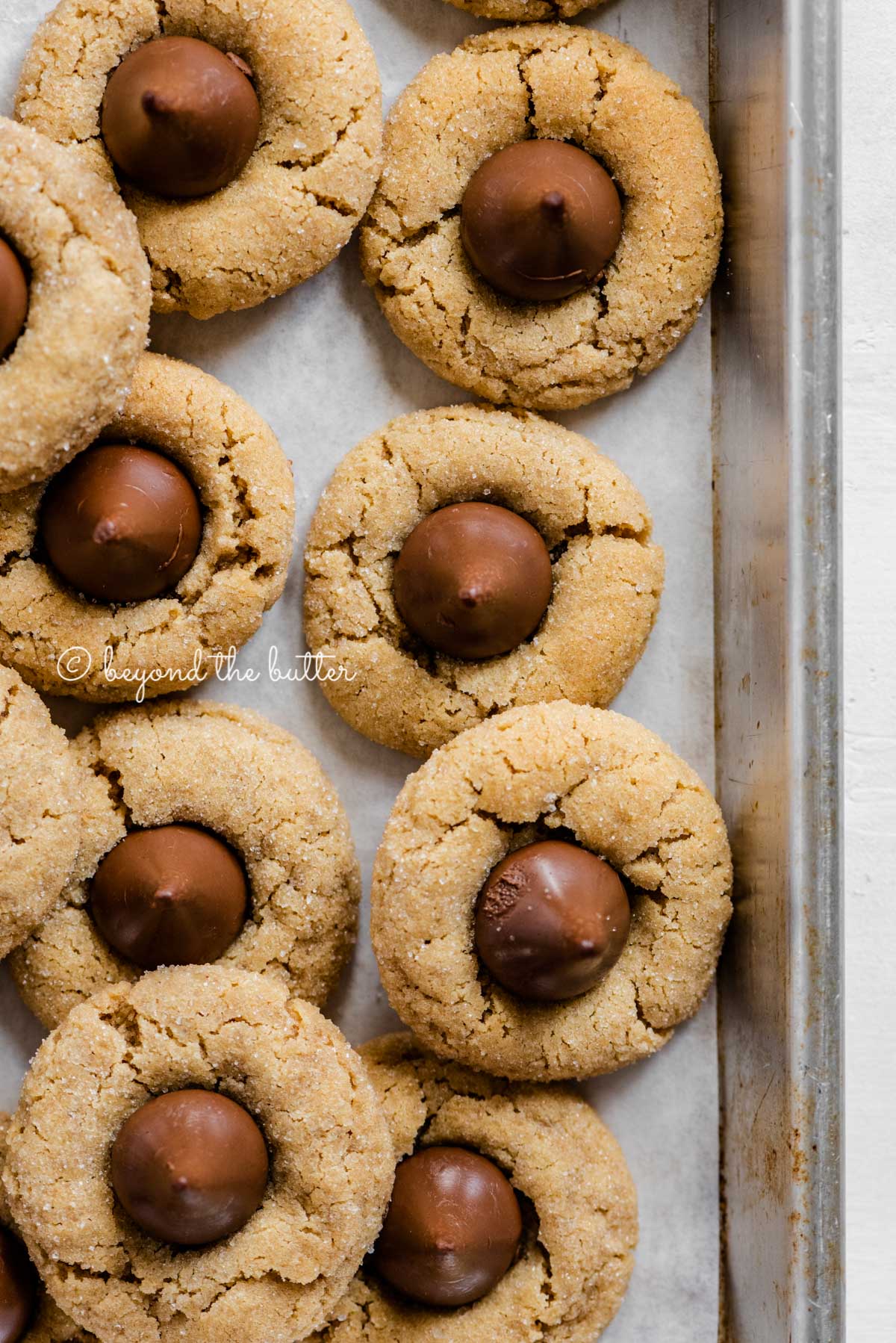 Overhead image of peanut butter blossoms | All Images © Beyond the Butter™