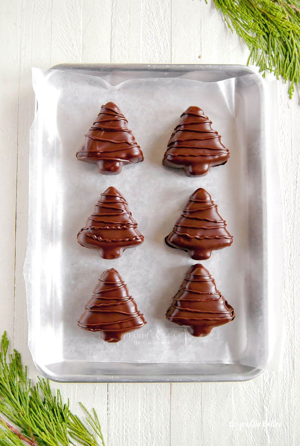 Chocolate Covered Peanut Butter Christmas Trees | All Images © Beyond the Butter, LLC