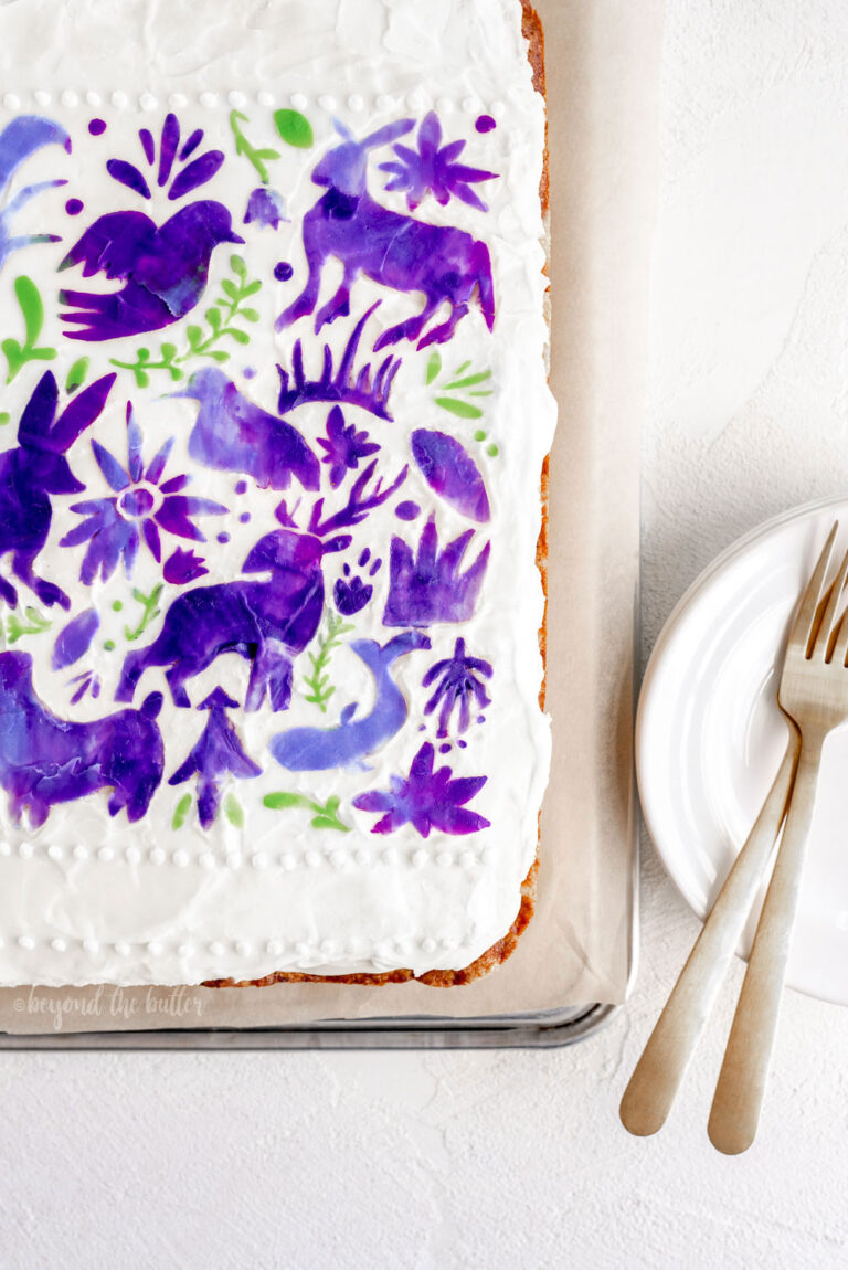 Hummingbird Sheet Cake with White Chocolate Cream Cheese Frosting