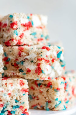 The Best Patriotic Rice Krispie Treats recipe | All Images © Beyond the Butter, LLC