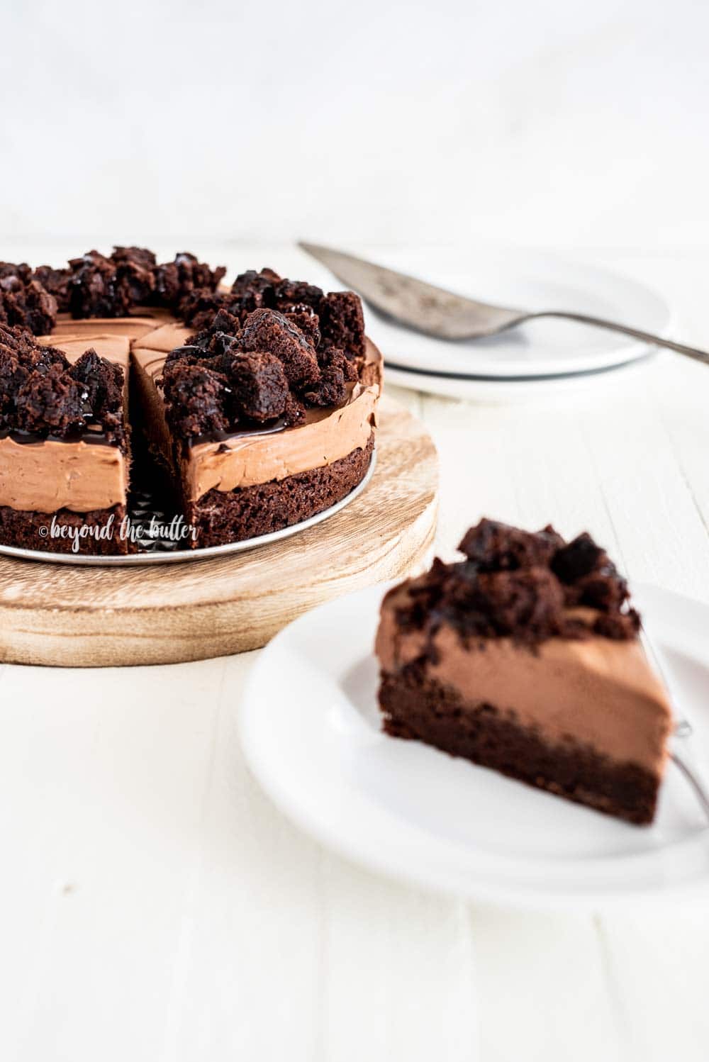 Chocolate Brownie Cheesecake | All Images © Beyond the Butter, LLC