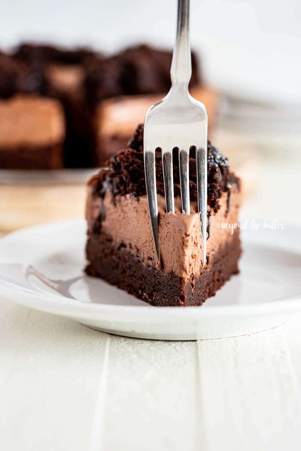 Chocolate Brownie Cheesecake recipe | All Images © Beyond the Butter, LLC