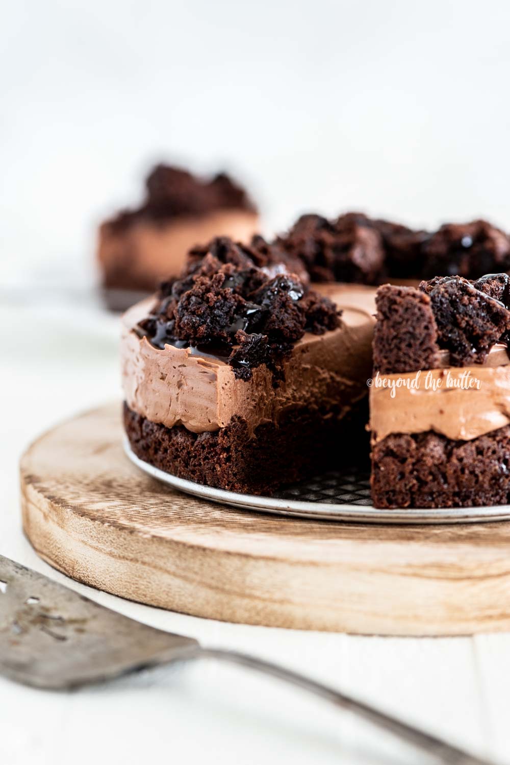 Easy Chocolate Brownie Cheesecake recipe | All Images © Beyond the Butter, LLC