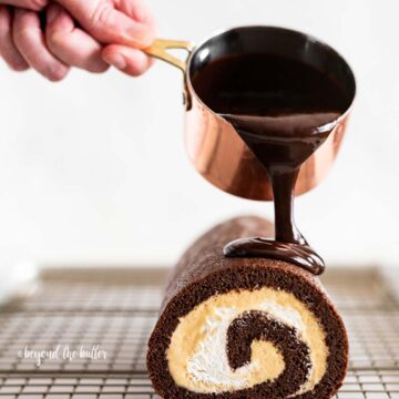 How to Make a Chocolate Pumpkin Roll | All Images © Beyond the Butter, LLC