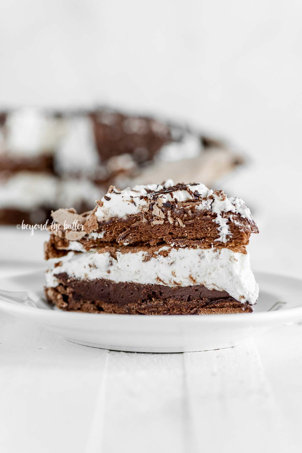 Chocolate Meringue Layer Cake - Beyond the Butter