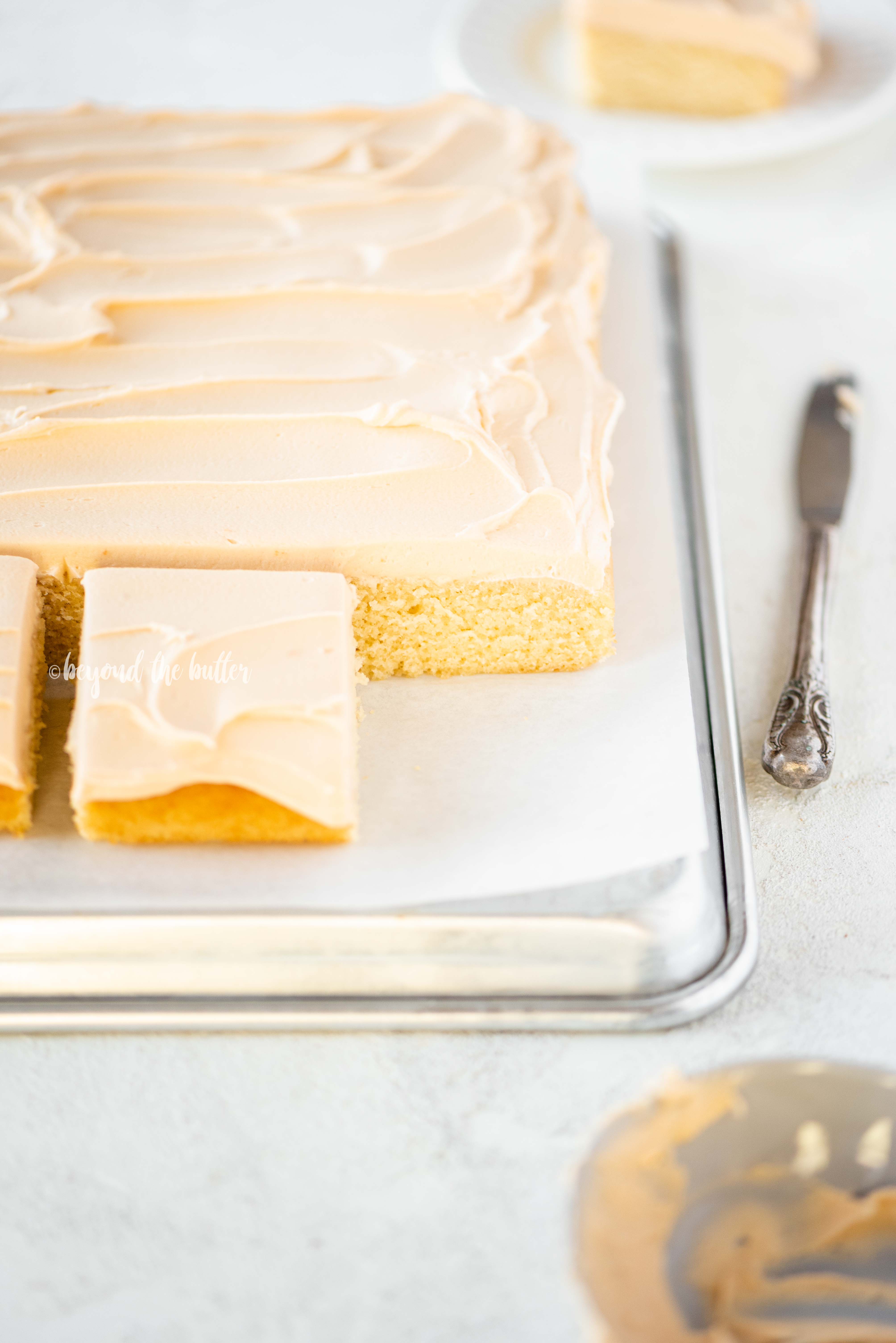 Homemade Butterscotch Krimpet Sheet Cake recipe | All Images © Beyond the Butter, LLC