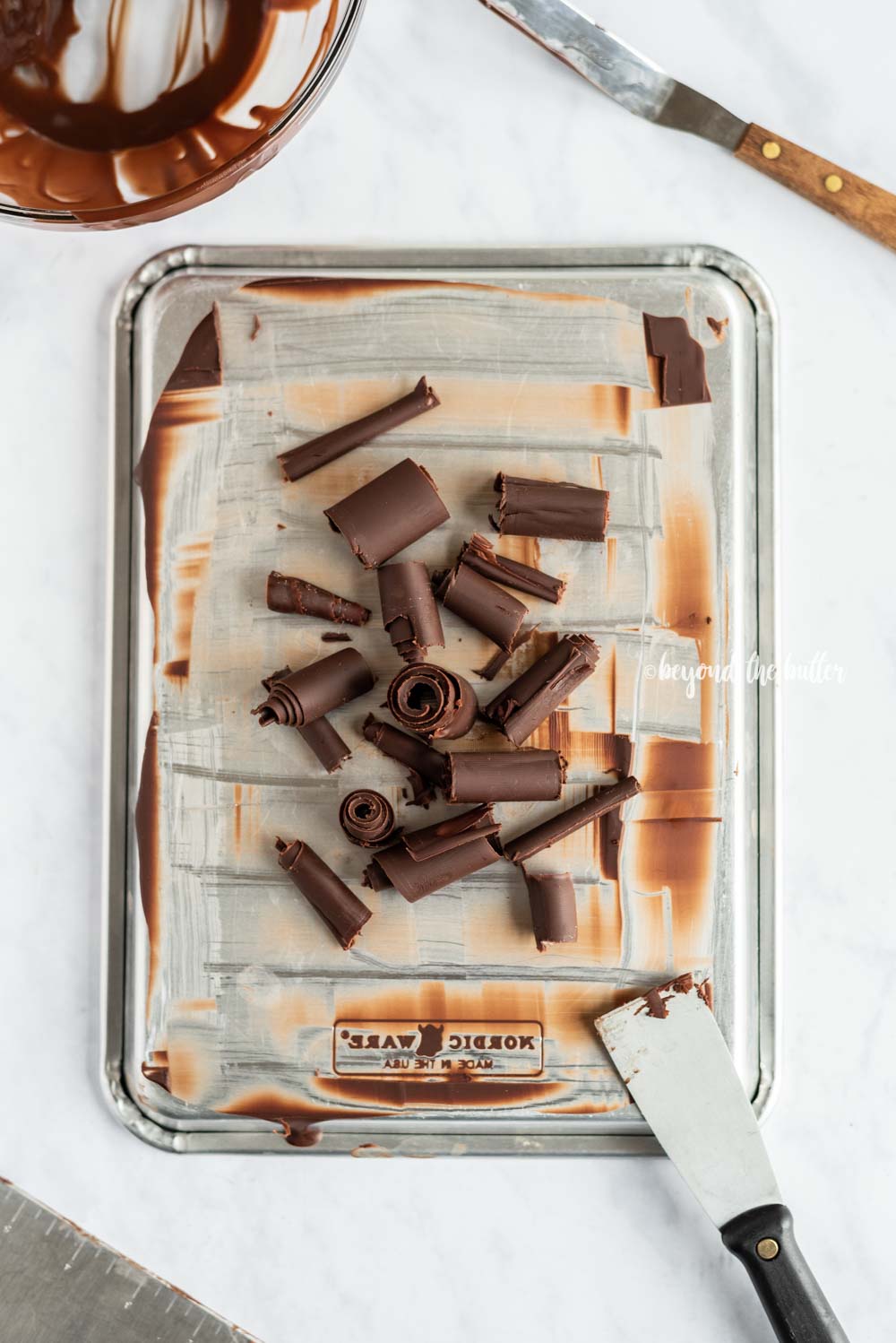 How to Make Chocolate Curls | All Images and Video © Beyond the Butter, LLC
