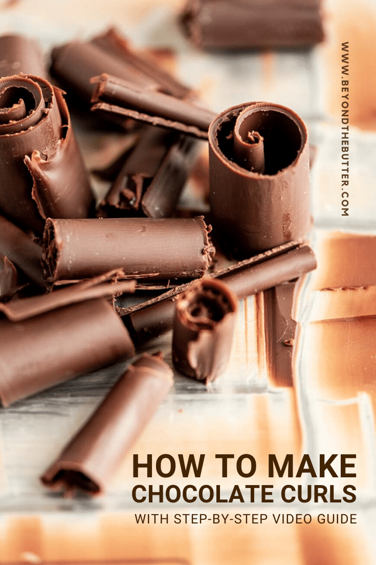 How to Make Chocolate Curls Tutorial | All Images: © Beyond the Butter, LLC