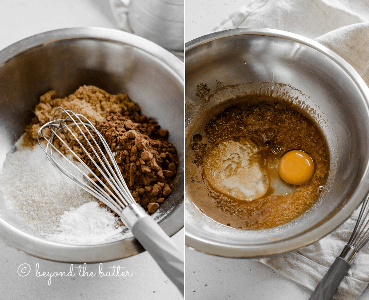2 process shots of making small batch chocolate cupcakes | All images © Beyond the Butter™
