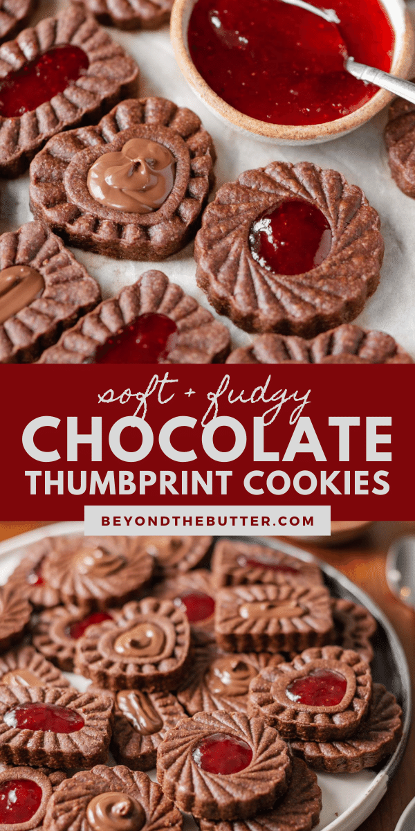 Chocolate Thumbprint Cookies Beyond the Butter