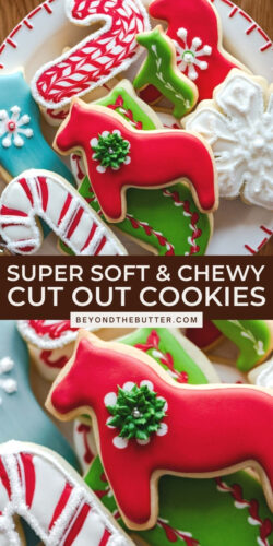 Images of the best cut out sugar cookies from Beyond the Butter®.