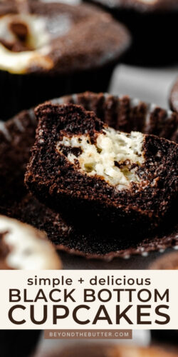 Image of Black Bottom Cupcakes from Beyond the Butter®.