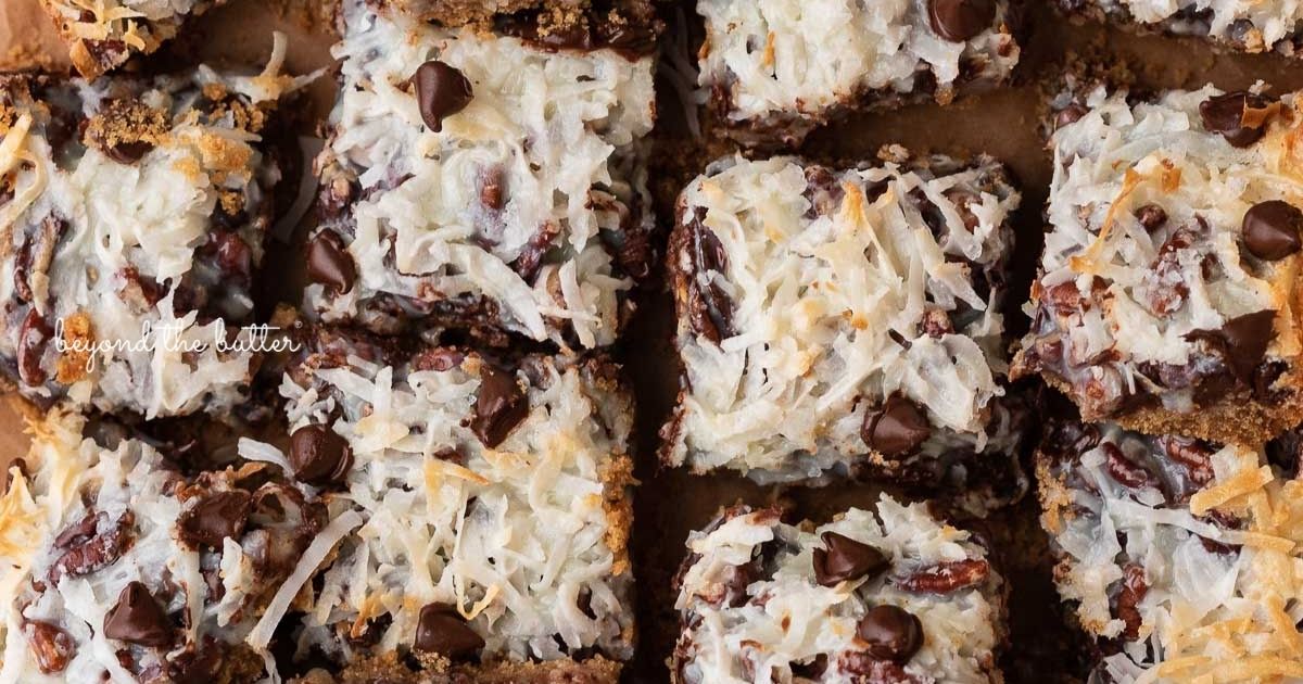 Easy 7-Layer Magic Cookie Bars - Beyond the Butter