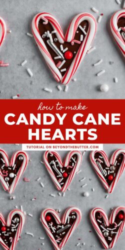 How to make candy cane hearts from Beyond the Butter®.