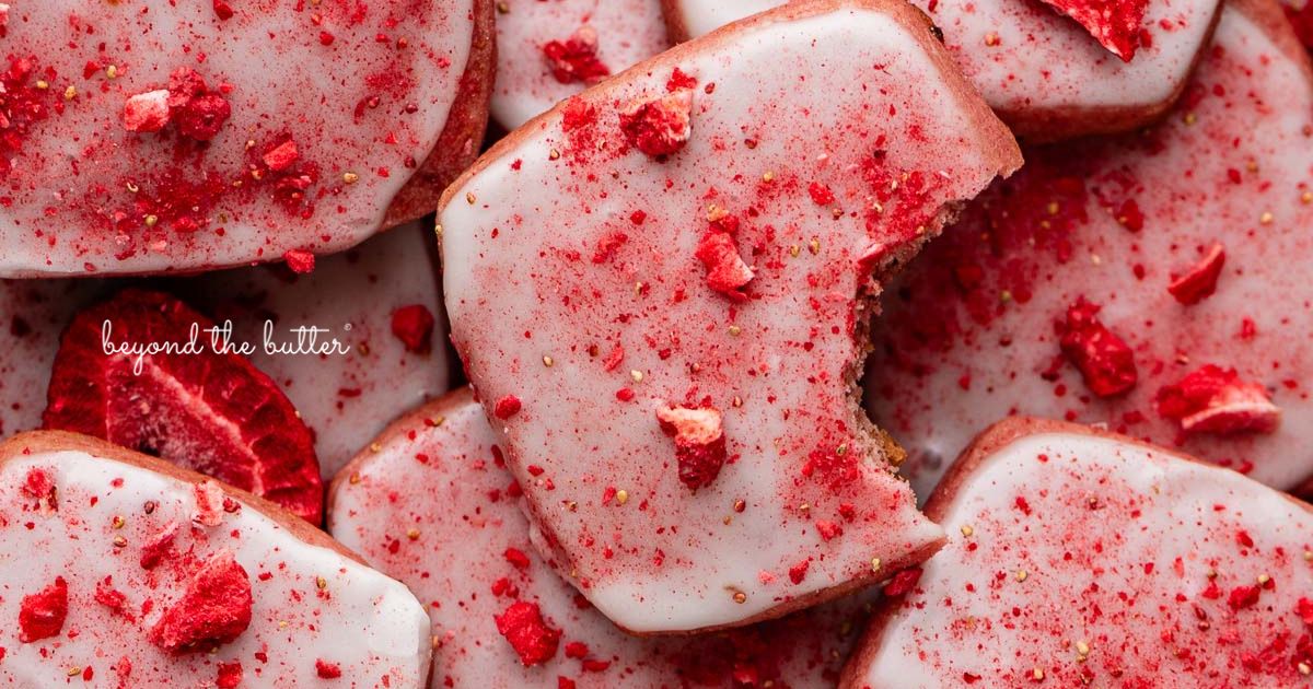 Strawberry Shortbread Cookies - Beyond the Butter